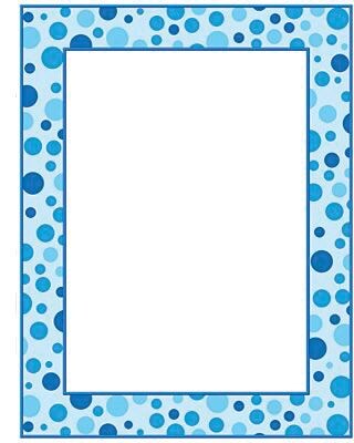 Teachers Friend® 11 x 8 1/2 Printer Paper, Polka Dots, Blue