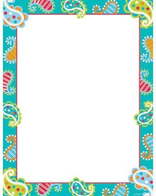 Creative Teaching Press Dots on Turquoise Computer Paper 11 x 8.5, Blue/White (CTP1428)