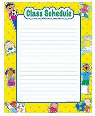 Creative Teaching Press Chart, Class Schedule