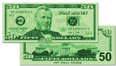 Money, Learning Advantage™ $50 Bills Set of 50