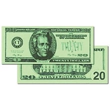 Learning Advantage™ Money $20 Bills, 100/Set