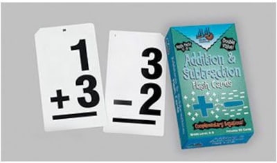 Addition & Subtraction Vertical Flash Cards for Grades K-2, 90 Pack (CTU8662)