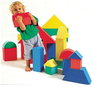 edushape® Giant Blocks, 4-1/3" Thick, 16/Pack