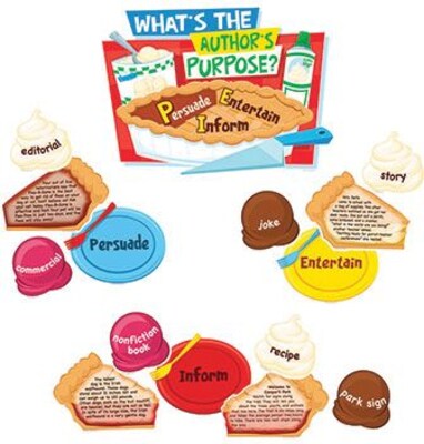 Edupress® Bulletin Board Set, Authors Purpose