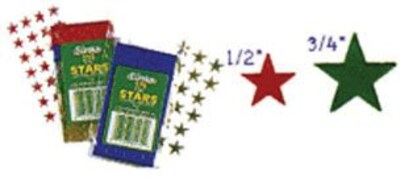 Eureka® 1/2 Stars Stickers, Gold Foil (EU-82422)