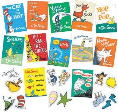 Eureka Dr. Seuss Books Mini Bulletin Board Set, 33 pieces (EU-847041)