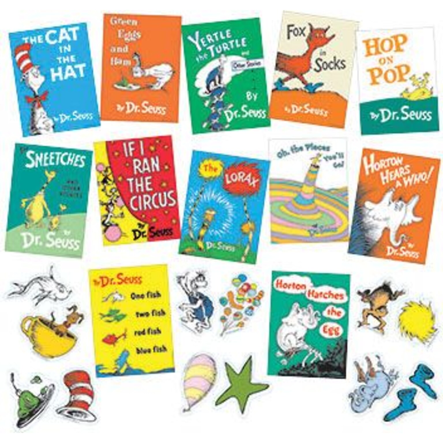 Eureka Dr. Seuss Books Mini Bulletin Board Set, 33 pieces (EU-847041)