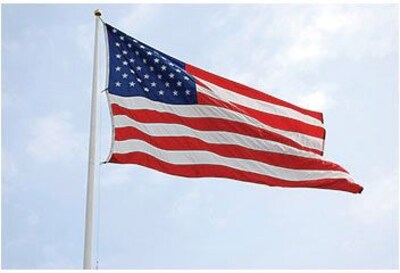 Flagzone Durawavez Nylon Outdoor U.S. Flag with Heading & Grommets, 3' x 5' (FZ-1002051)