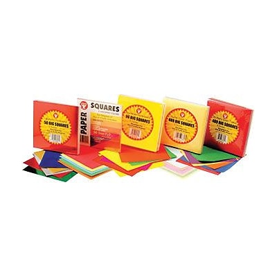 Hygloss Big Squares, Tissue Paper, 5 x 5, Primary Colors, 480 Sheets (HYG88169Q)
