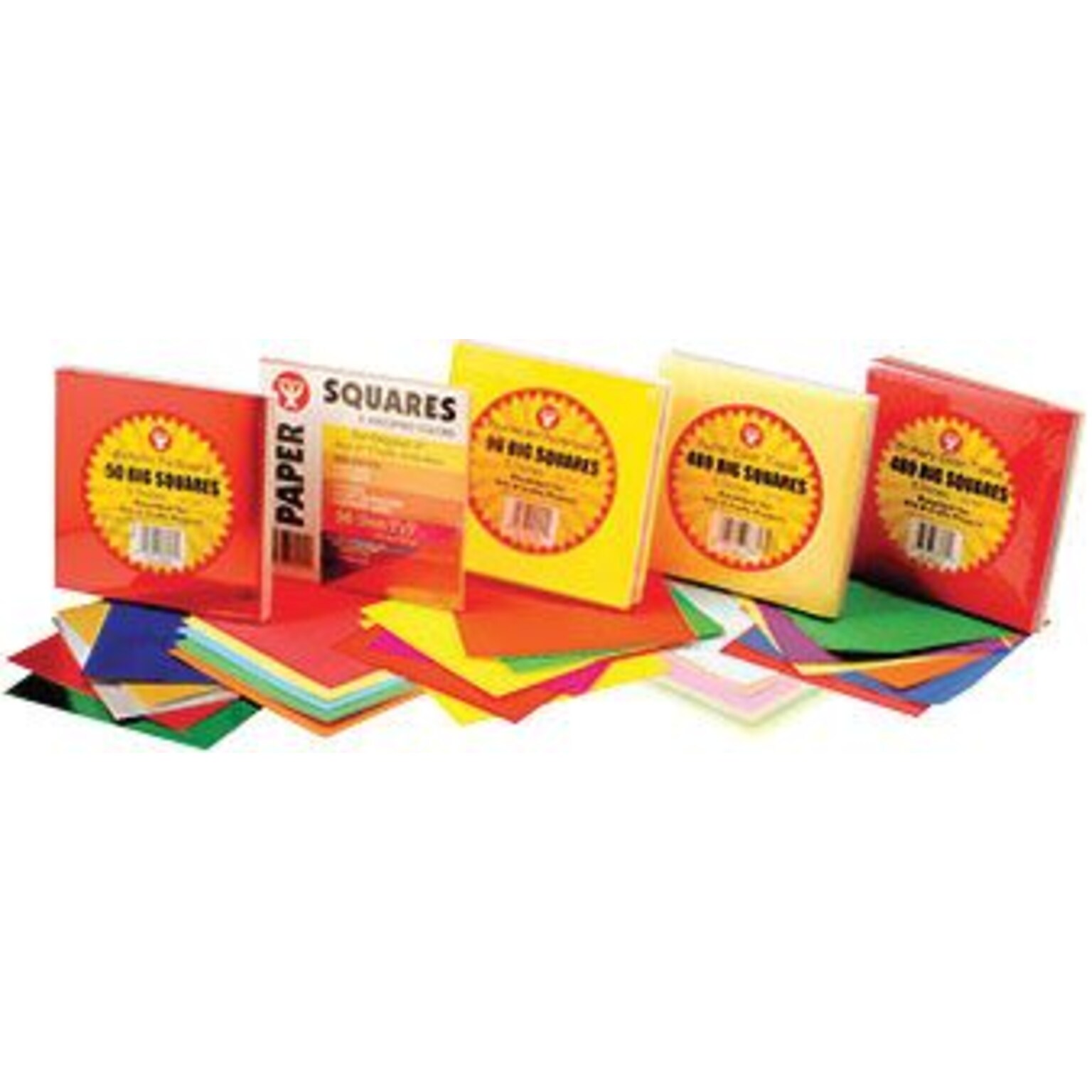 Hygloss Big Squares, Tissue Paper, 5 x 5, Primary Colors, 480 Sheets (HYG88169Q)