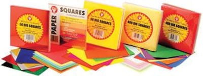Hygloss Big Squares, Tissue Paper, 5 x 5, Pastel Colors, 480 Sheets (HYG88269)