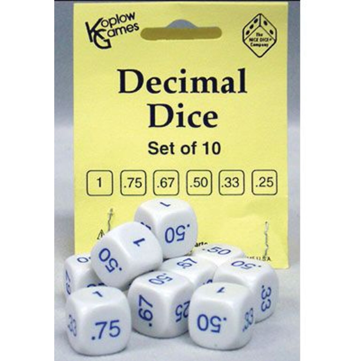 Koplow Games Dice, Decimal Dice
