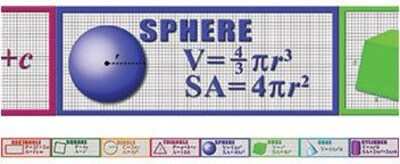 McDonald Publishing Chalkboard Toppers, Geometry Formulas