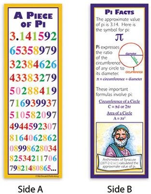 McDonald Publishing Smart Bookmarks, A Piece of Pi