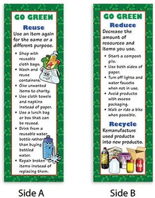 McDonald Publishing Smart Bookmarks, Go Green