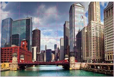 Mojo Education® Floor Puzzle, Cityscapes