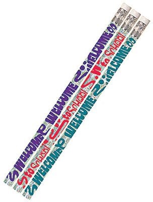 Musgrave Welcome To School Motivational/Fun Pencils, Pack of 144 (MUS1425G)