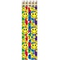 Musgrave Happy Face Assorted Motivational Pencils, Pack of 12 (MUS1467D)