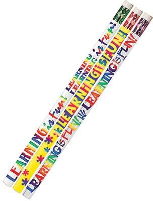 Musgrave Learning Is Fun Motivational Pencils, Pack of 12 (MUS1527D)
