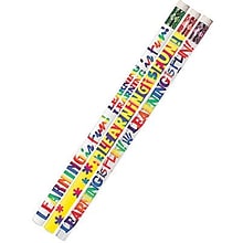 Musgrave Learning Is Fun Motivational Pencils, Pack of 12 (MUS1527D)