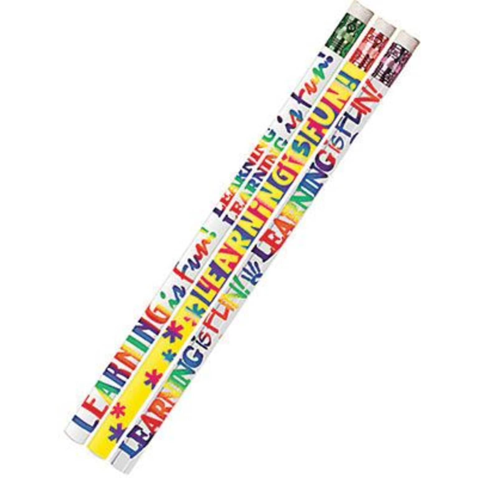 Musgrave Learning Is Fun Motivational Pencils, Pack of 12 (MUS1527D)