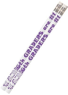 Musgrave 6th Graders Are #1 Motivational Pencils, Pack of 12 (MUS2209D)