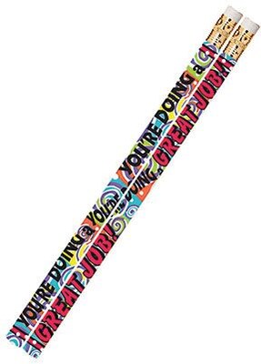 Musgrave You’re Doing A Great Job Motivational Pencils, Pack of 12 (MUS2469D)