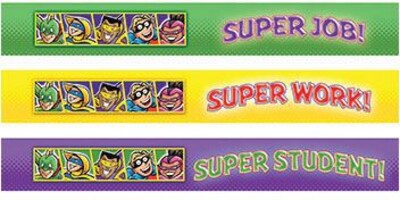 North Star Teacher Resources Superheroes Arm Charms, 72 ct. (NST2504)