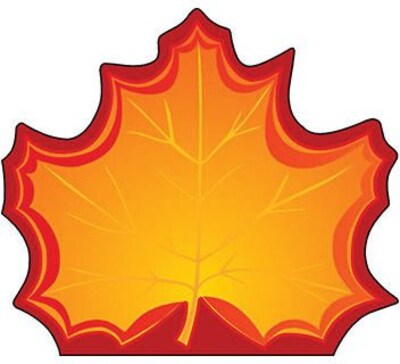 Shapes Etc Notepads, Large, Maple Leaf