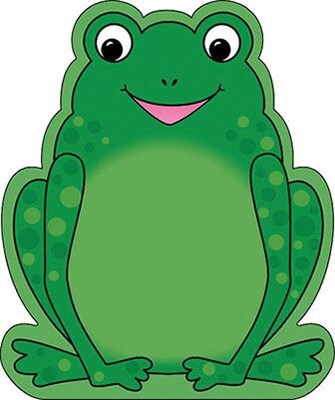 Shapes Etc Notepads, Large, Frog