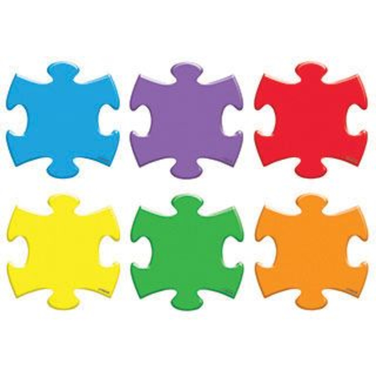 Trend Enterprises Mini Accents, Puzzle Pieces, 36/Pack, 6 Pk/Bundle (T10805)