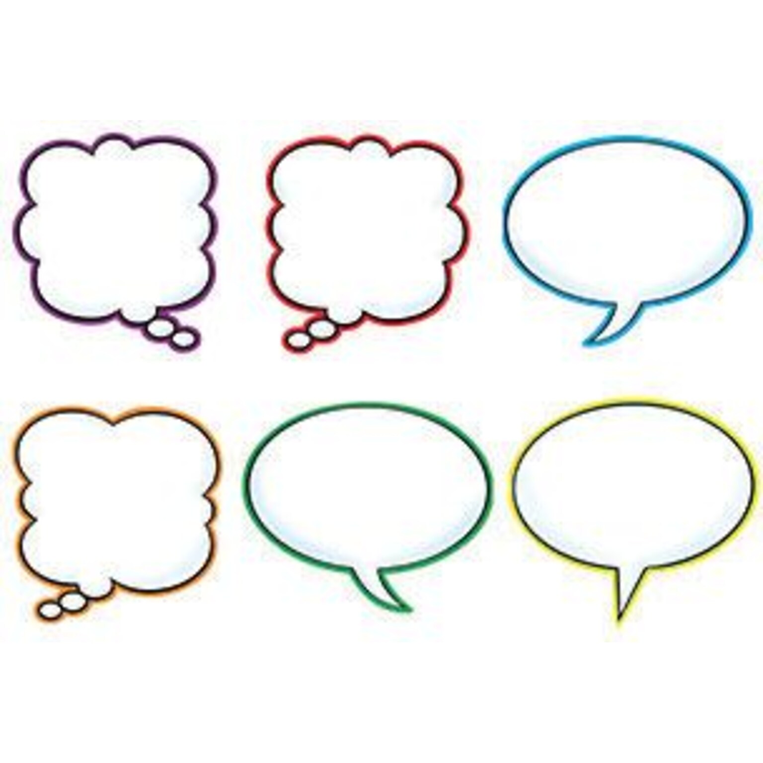 Trend Enterprises® Pre Kindergarten - 9th Grades Classic Accents, Speech Balloons, 36/PK, 3 PK/BD