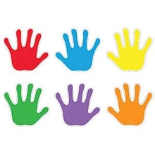 Trend Enterprises® Pre Kindergarten - 9th Grades Classic Accents, Handprints, 36/PK, 3 PK/BD