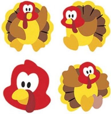 Trend Turkey Time superShapes Stickers, 800 CT (T-46067)