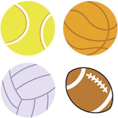 Trend Sports Balls superShapes Stickers, 800 CT (T-46074)