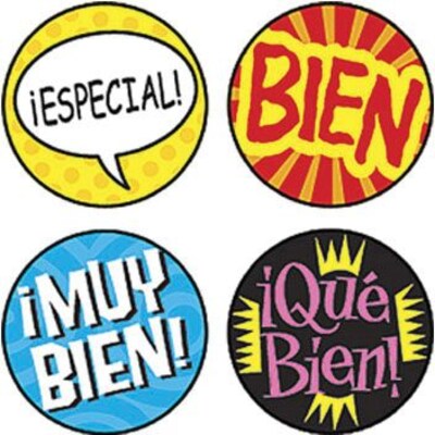 Trend Palabras de Elogio (SP) superSpots Stickers, 800 CT (T-46174)