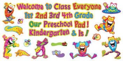 Trend® Mini Bulletin Board Sets, Frog-tastic™ Welcome Phrases
