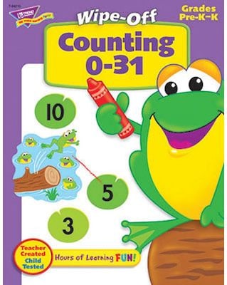 Trend® Wipe-Off® Book, Counting 0-31