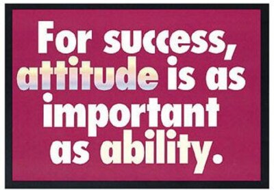 Trend® Educational Classroom Posters, For success, attitude is as important…