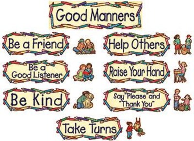 Teacher Created Resources Mini Bulletin Board Sets, Good Manners