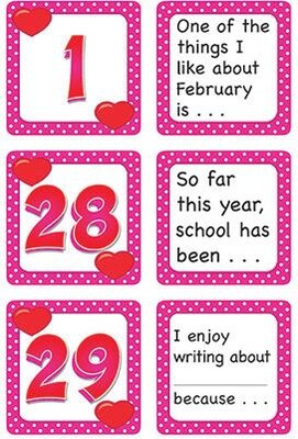 Teacher Created Resources Calendars, February Polka Dots Story Starters