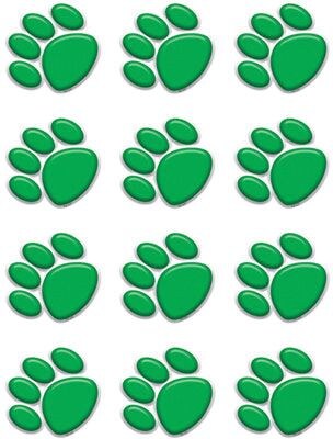 Teacher Created Resources Mini Accents, Green Paw Prints