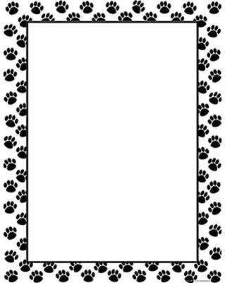 Teacher Created Resources Charts, Black Paw Prints Blank Chart