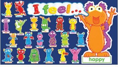 Teachers Friend Mini Bulletin Board Sets, Monster Feelings