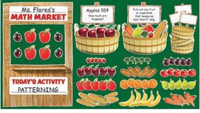 Teachers Friend Bulletin Board Sets, Farmers Market Math