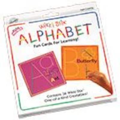 Wikki Stix® Alphabet Card, 62/PK, 2 PK/BD