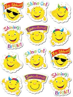 Creative Teaching Press Stickers; Suns