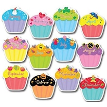 Creative Teaching Press 10 Jumbo Cupcake Designer Cut-Outs (CTP5938)