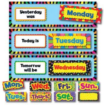 Creative Teaching Press™ Mini Bulletin Board Sets, Poppin Patterns® Days of the Week