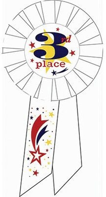 Diploma Mill Ribbons, Award Rosette, 3rd Place